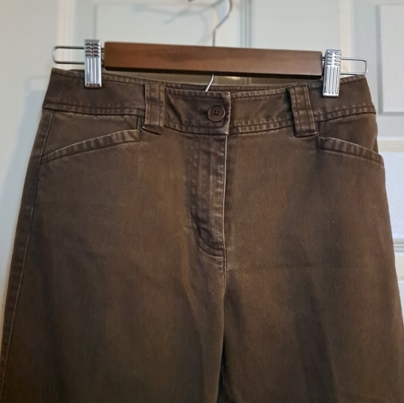 Talbots petites brown pants size 2 stretch - Picture 2 of 6